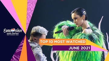 TOP 10: Most watched in June 2021 - Eurovision Song Contest