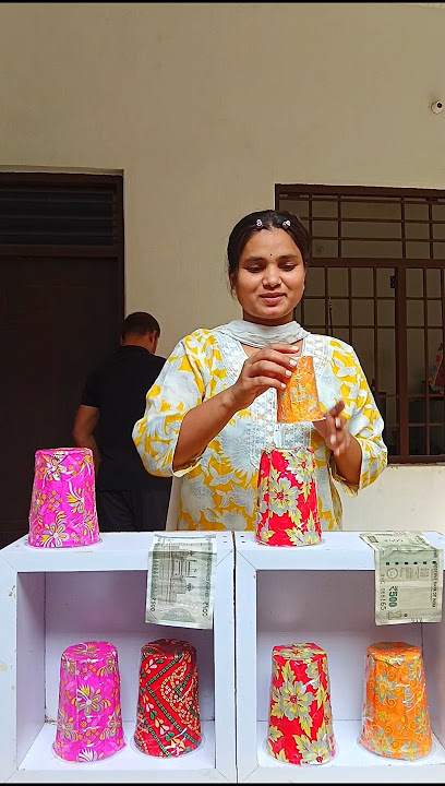 matching the glass color challenge // money challenge game #challenge #competition