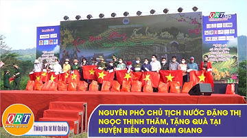 Nguyên Phó Chủ tịch nước Đặng Thị Ngọc Thịnh thăm, tặng quà tại huyện biên giới Nam Giang | QRT