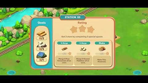 Merge Train Town #Station 53 get 3 stars