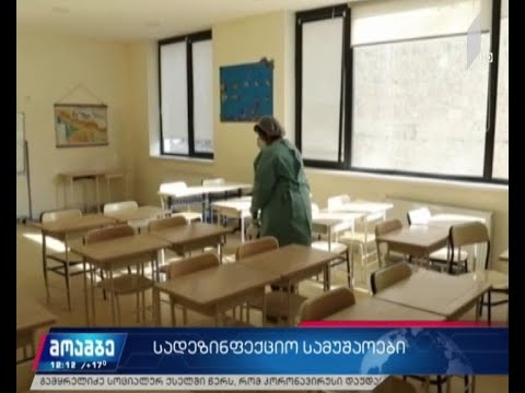 სკოლებსა და უნივერსიტეტებში სადეზინფექციო სამუშაოები მიმდინარეობს
