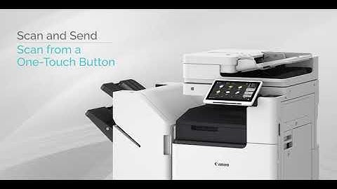 How to Scan from a One-Touch Button on the Canon imageRUNNER ADVANCE DX