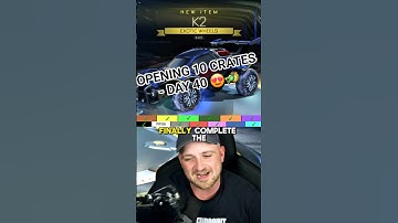 🔥Day 40 of opening 10 crates until I get every colour in Rocket League 🔥#GoldenCrates