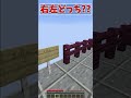 【マイクラ】ついにクリア...!?【右左どっち?】【水バケツチャレンジ】#Shorts