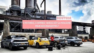 5 VOITURES, 5 COFFRES : laquelle sera la meilleure pour nos poussettes ?