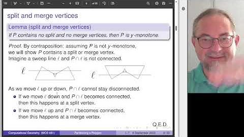 Partitioning a Polygon into Monotone Pieces by the Line Sweep Method
