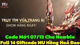 MU Hong Hoa Đao Full 14 Giftcode MU Hong Hoa Đao Code Moi 07 12 Cho Newbie