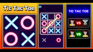 Tic Tac Toe Glow - 2 Players Game Unity Source Code with Admob Ads Integrated