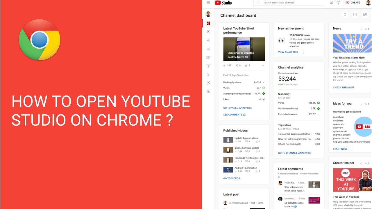 How to Open  Studio in Chrome Browser 