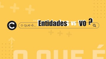 O que são entidades e objetos de valor?