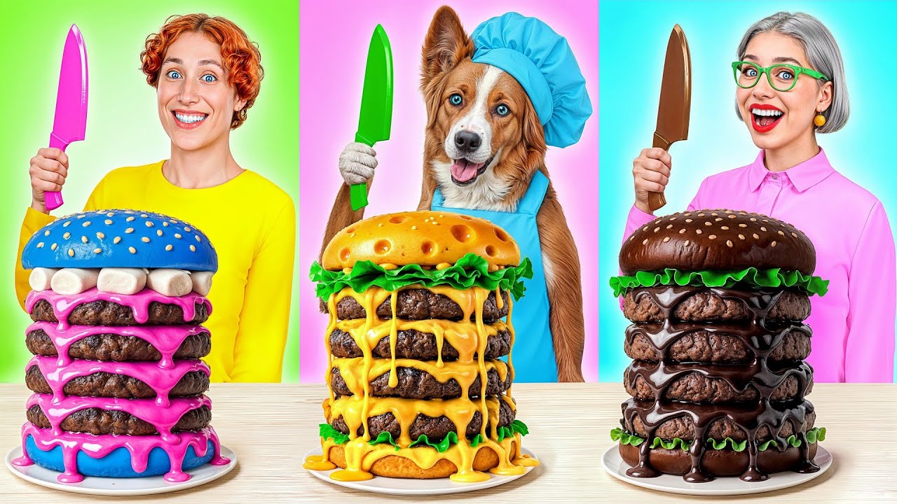 Кулинарный Челлендж: Я против Бабушки с Собакой | Забавные Лайфхаки с Едой от Candy DO