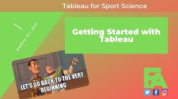Tableau for Sport Science - Getting Started with Tableau