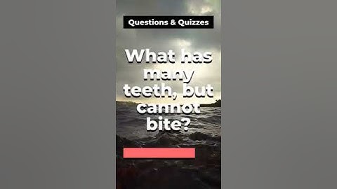What has teeth but doesnt bite nghĩa là gì năm 2024