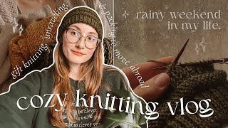 knitting vlog  unravel + knit with me ⟡ a cozy weekend in my life vlog