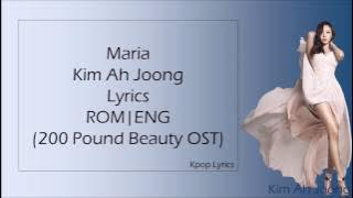 Maria - Kim Ah Joong(김아중) Lyrics ROM/ENG (200 Pound Beauty OST)