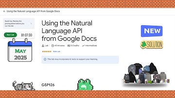 Using the Natural Language API from Google Docs #GSP126 #qwiklabs #arcade #gcp @qwiklabexplorers