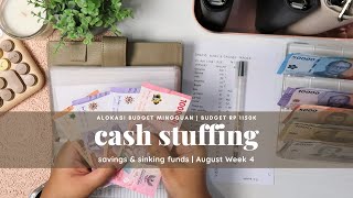 Stuffing My Weekly Cash Budget | Rp1150k Allocated and Stuffed to Each Binders | Nabung Tunai