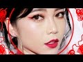 FUN RED MAKEUP l LUNAR CHINESE NEW YEAR MAKEUP LOOK