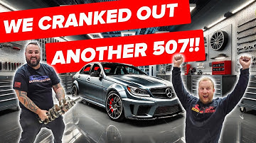 M156 First START UP, build finale! This C63 507 takes its first breath, well once it cranks!