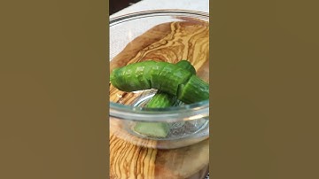 10 Minute Cucumber Salad! 🥒😋 #shorts