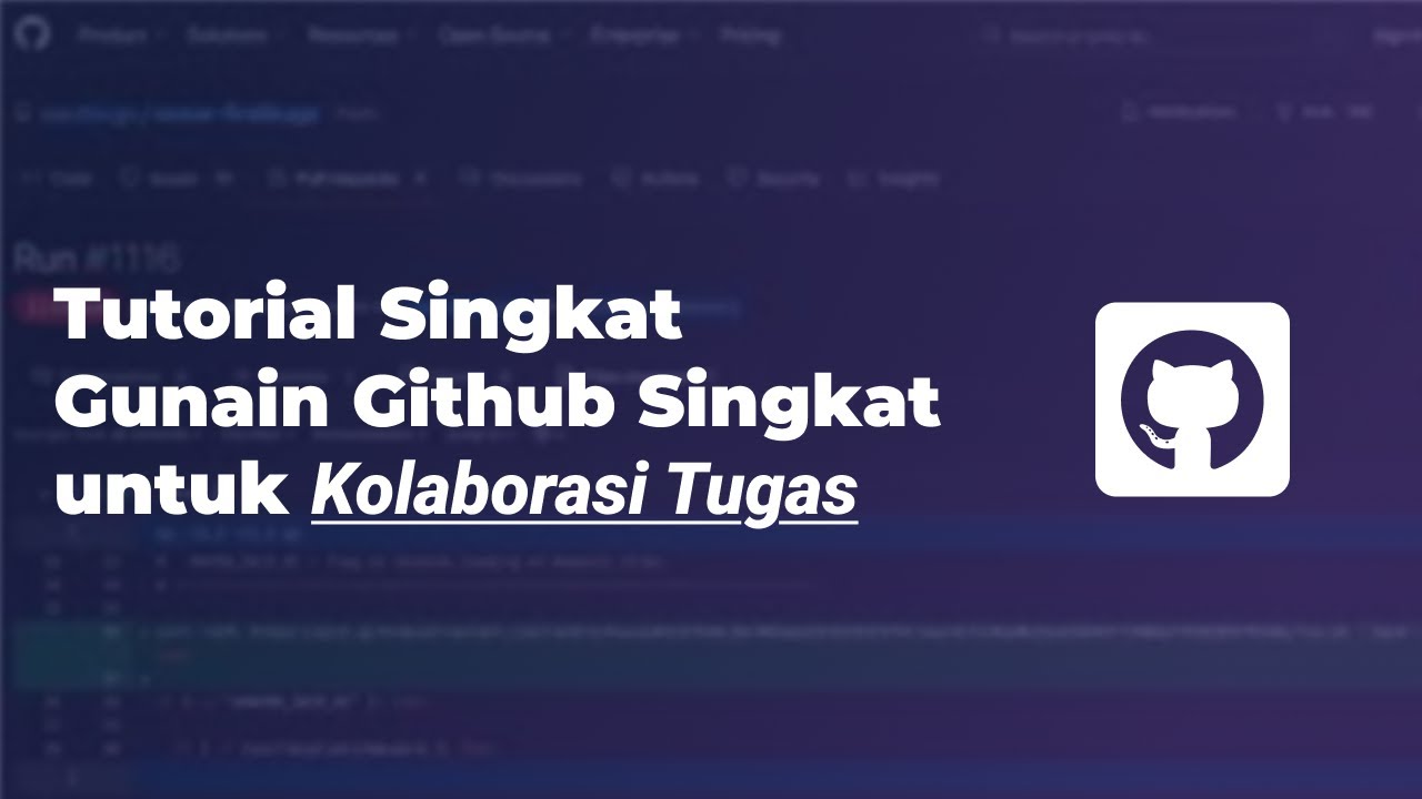 Cara Menggunakan GitHub untuk Kolaborasi Tugas - Tutorial Singkat - YouTube