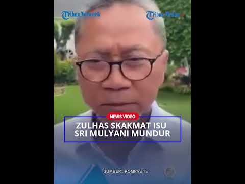 REAKSI Zulhas Saat Dicecar Pertanyaan Sri Mulyani Mundur dari Kabinet Pemerintahan Jokowi Gegara Tid