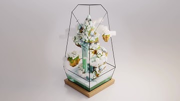 The Vertex - Paradise Falls: 4-seasons, a satisfying voxel terrarium animation by TerraLiving