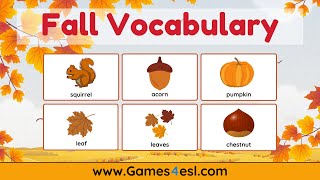 Fall Vocabulary With Pictures | Autumn Words