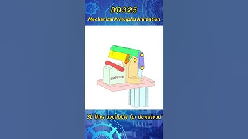 D0325.pneumatic compression mechanism#mechanism #solidworks3d #solidworks #principles #gripper