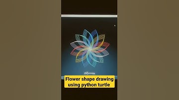 Flower Shape Drawing Using Python Turtle | Coding Status Video | Instagram Reels | WhatsApp Status |