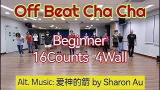 [Newcomer 04] Off Beat Cha Cha Line Dance (16 Counts) (Beginner) - Let's Practice Together~🤗