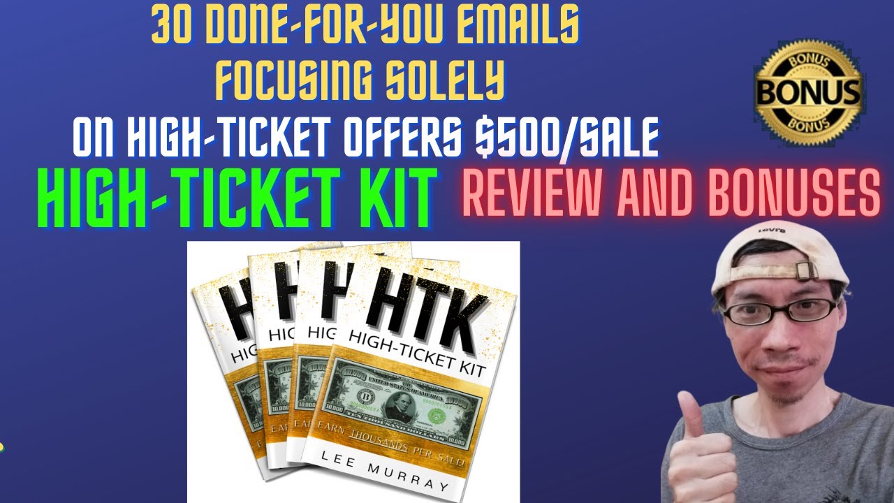 High-Ticket Kit Review🔥30 Done-For-You Emails Focusing SOLELY on High Ticket Affiliate Offers