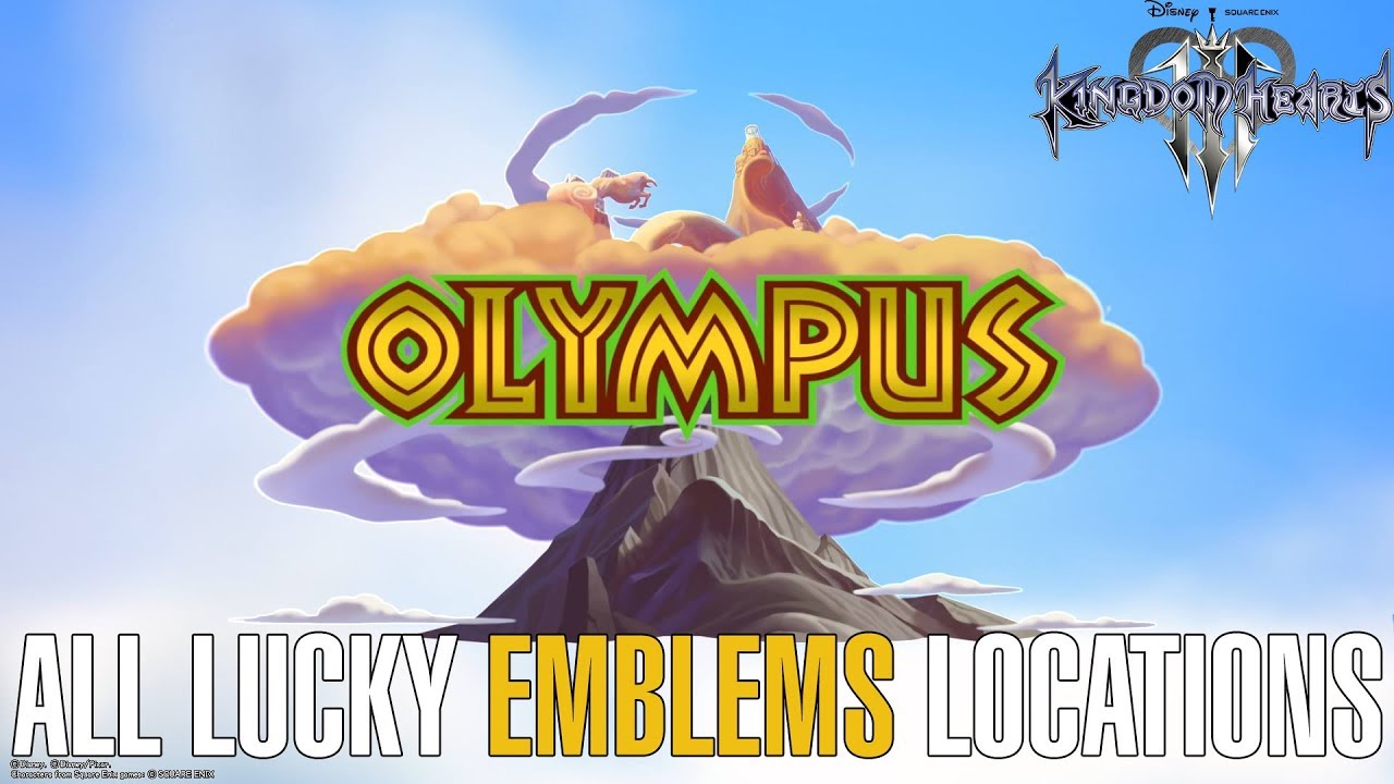 Kingdom Hearts 3 - All Lucky Emblems Locations Olympus (Hidden Mickey) -  YouTube
