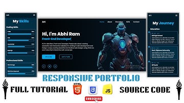 How to Make a Responsive Modern Portfolio Website | Html CSS JS Beginners To Advanced Full Tutorial