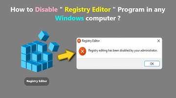 How to Disable " Registry Editor " Program in any Windows computer ?