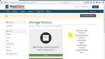 How to use panel features for france dedicated server using hostdzire panel