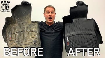 HOW TO CLEAN RUBBER FLOOR MATS !!  QUICK & EASY !