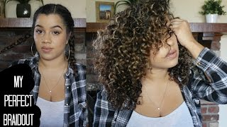 My Perfect Braidout Results | Naturally Curly Hair Routine | Wanda Mulzac