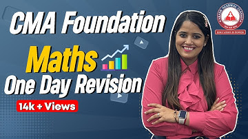 Maths Booster Revision | CMA Foundation | Akash Agarwal Classes