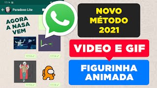 Como transformar gifs e vídeos em figurinhas animadas para WhatsApp - Novo  App beta