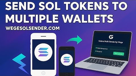 Sending Solana or SPL Token to Multiple Wallets - Wegesolsender (solana multi-sender) Tutorial