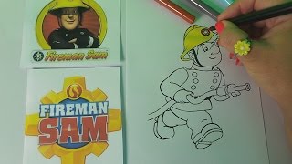 How To Colour Fireman Sam With Markers