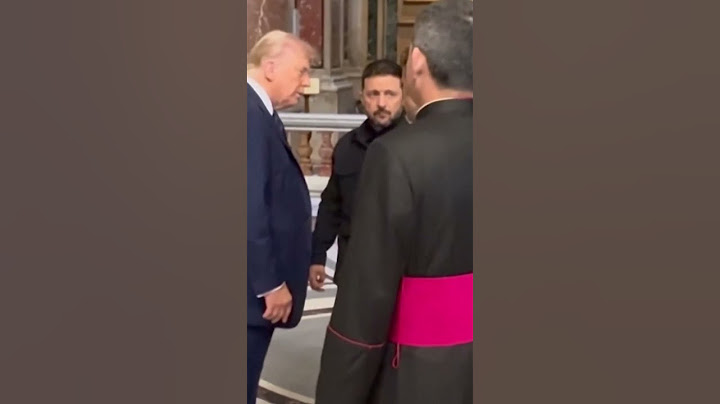 L'échange entre Donald Trump et Volodymyr Zelensky dans la basilique Saint-Pierre