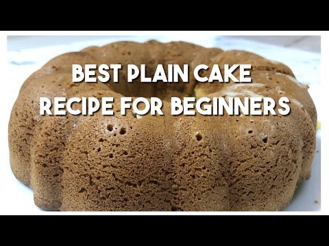 Видео: Plain Cake Recipe - Beginner Friendly