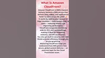 What Is Amazon CloudFront? | Content Delivery Network Explained 🌍