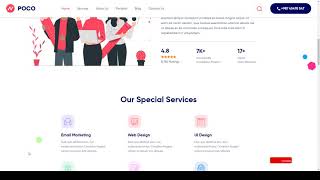 Poco - Bootstrap 4 Agency HTML Template 4 template