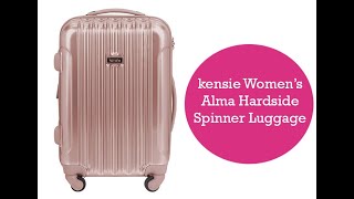 kensie Women's Alma Hardside Spinner Luggage Set & Carry-on Suitcase