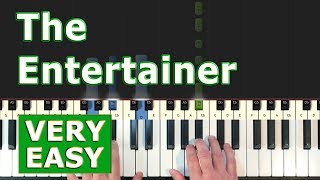 Scott Joplin - The Entertainer - Piano Tutorial VERY EASY (Synthesia)