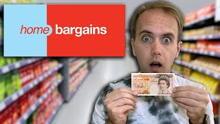 How Long Can I Live Off £10 of Food from Home Bargains?