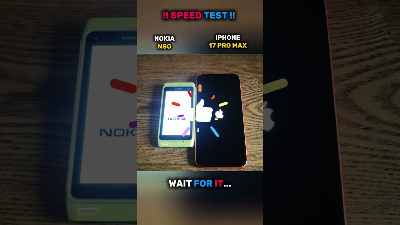 ⚡🚀 NOKIA N80 VS IPHONE 17 PRO MAX SPEED TEST!!